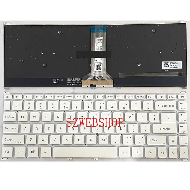 

New Laptop For Acer ConceptD CC314-72 CC314-72G CC314-72P CC314-73G 73P Keyboard US Backlit