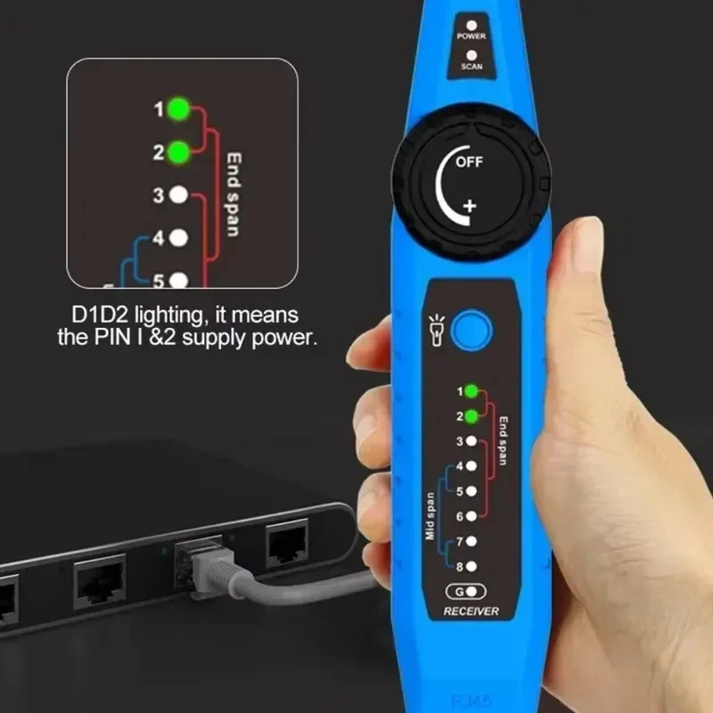 NOYAFA Network Cable Tester NF-810 Cable Tracker RJ45 RJ11 Wire Tracer Ethernet LAN Anti-Interference Line Finder Networ view 3