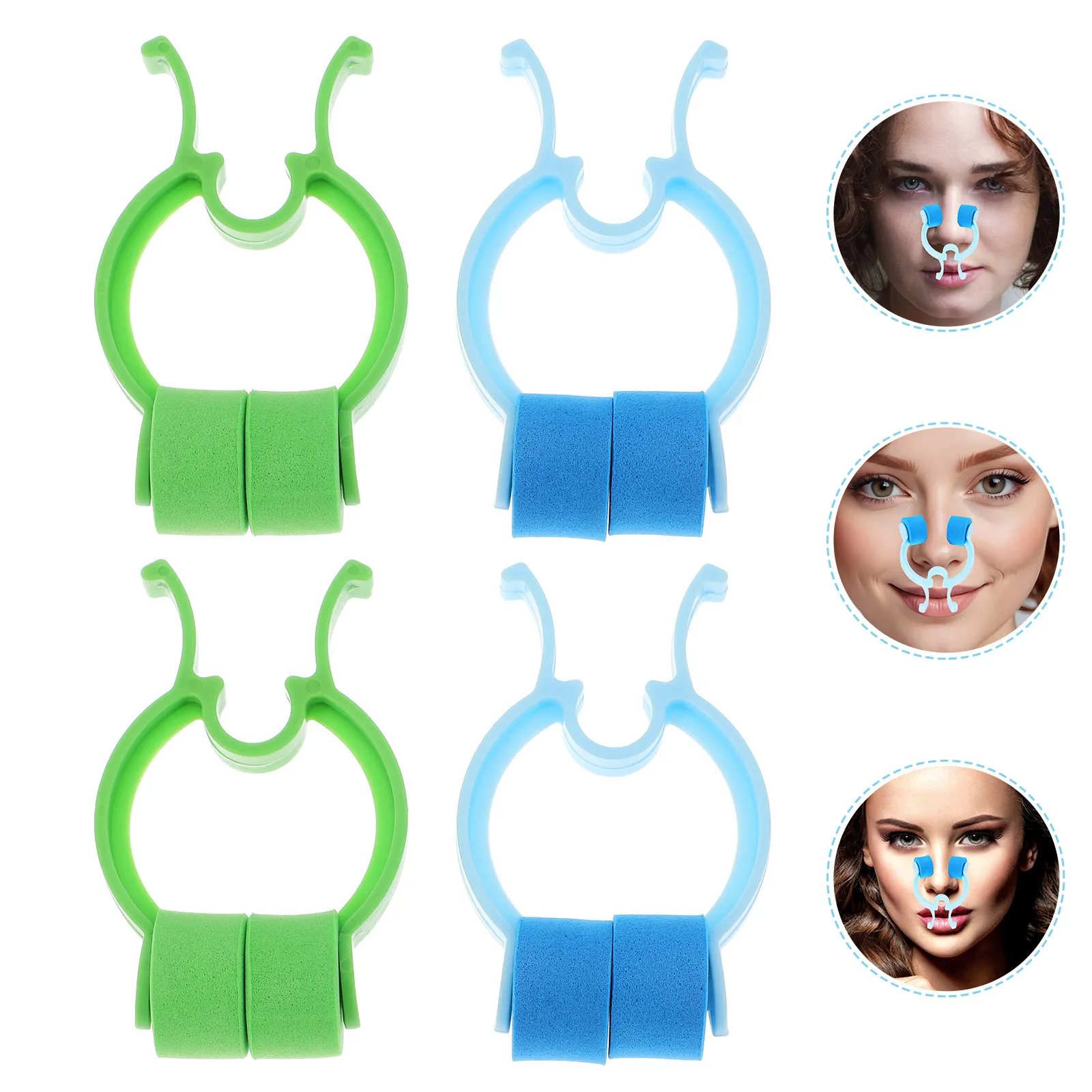 

4Pcs Nosebleed Clips Nose Pincher Plastic Nasal Clip Stopper Emergency Nose Bleed Control Epistaxis Treatment Nasal Care