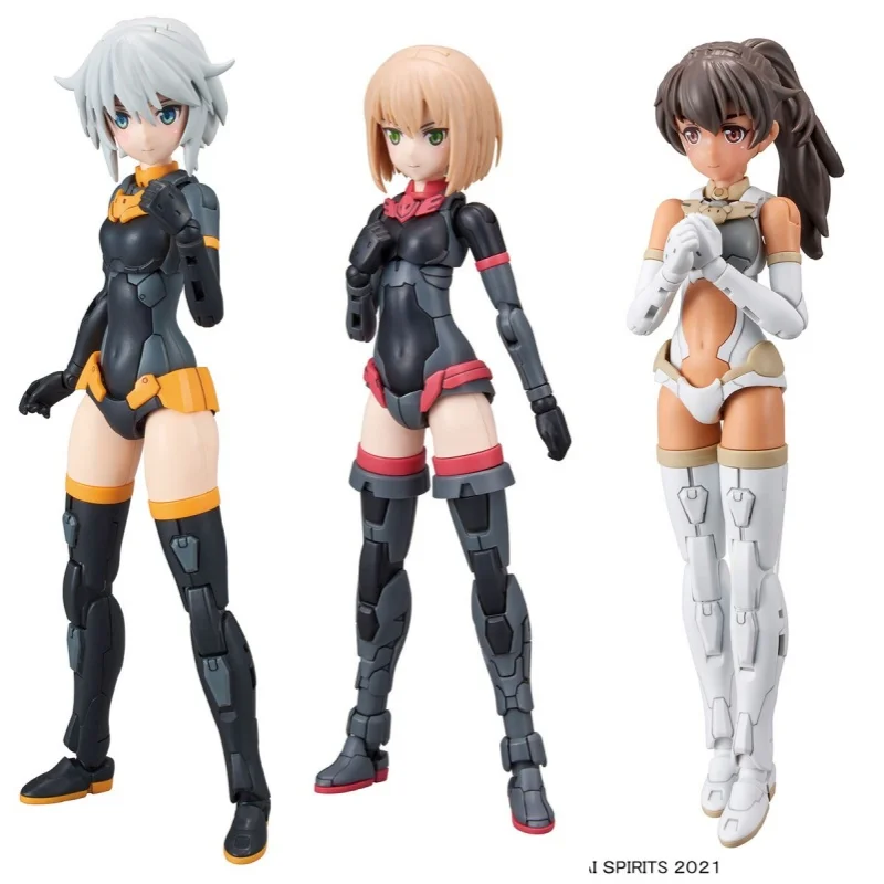 

Bandai Original 30MS Anime Model SIS-A00 Tiasha COLOR A SIS-A00 Luluce COLOR C Action Figure Assembly Model Toys Gifts For Kids