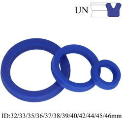 UN 35/35.5/36/38/39/40/42/44/45/46/48/50/52mm ID poliuretano PU varilla de pistón de eje giratorio junta de anillo de labio U/Y sello de aceite hidráulico