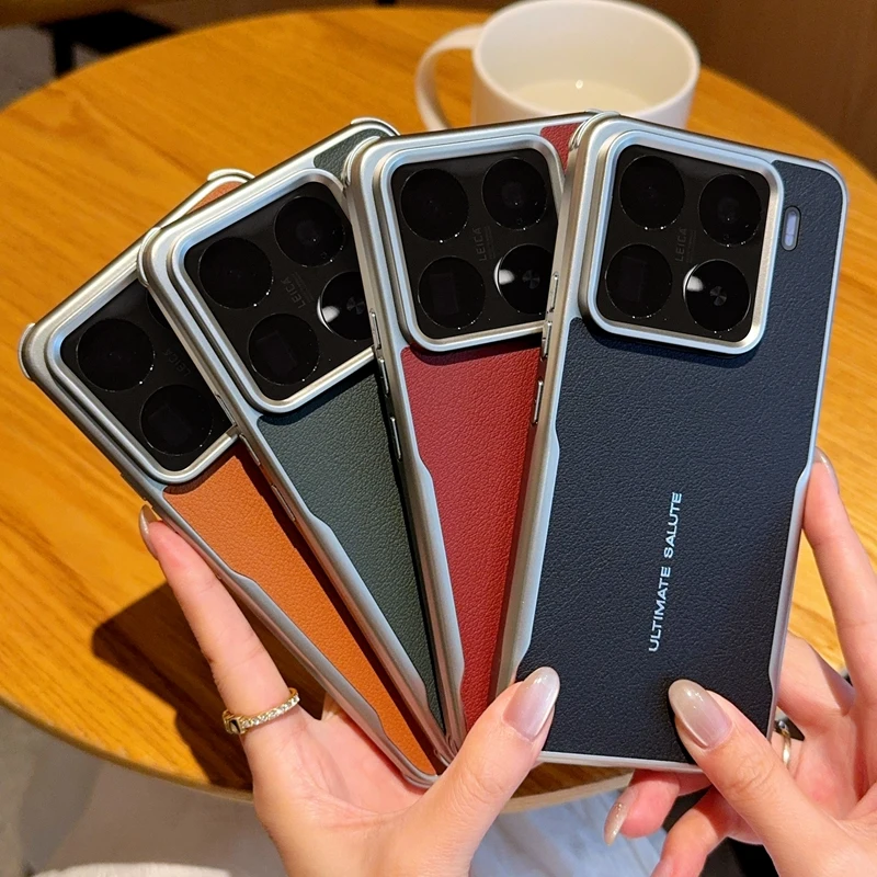 Etui na Xiaomi 15 Pro Antywstrząsowe Rogi Odporne na Upadki Magsafe Galwanizowane Miękkie Skórzane Etui z Przyjemnym Uchwytem