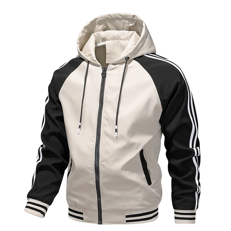 

Men's casual jacket - New autumn style workwear sporty windproof hooded coat