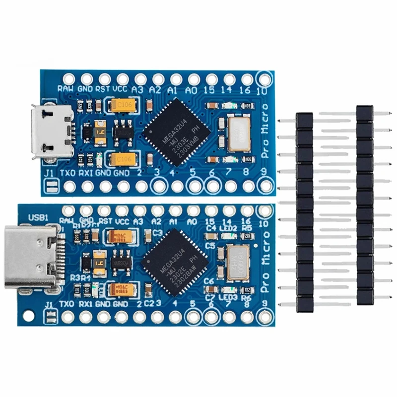 

Pro Micro uses Atmega32U4's own USB update program 5V/16M microcontroller development board