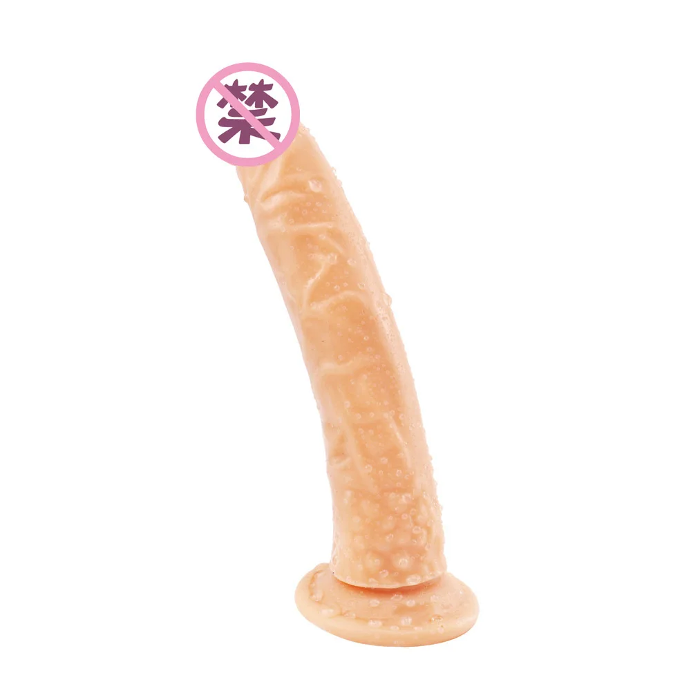 8.4 inch 21cm Realistic Erotic Jelly Dildo With Super Strong Suction Cup Sex Toys for Woman Artificial Penis G-spot Simulation