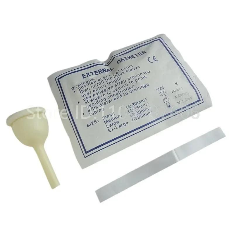 

50 шт./5 шт. 25/30/35/40 мм мужской внешний катетер одноразовый стерильный латексный коллектор мочи для пожилых людей недержание мочи латексный рукав