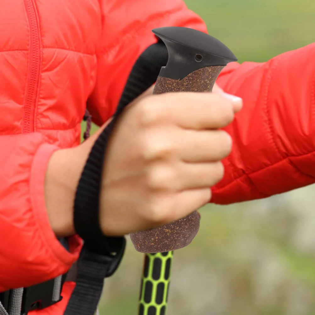 

3Pcs Trekking Pole Handle Nonskid Cork Grip Replacement Hiking Outdoor Cane Handle Adapter Trekking Pole Adapter