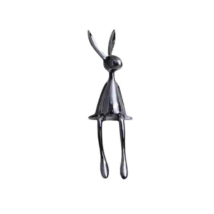 

Modern light luxury sitting rabbit ornament home entrance high-end soft decoration wine cabinet decoration
