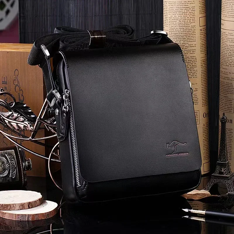 New Luxury Brand Men Shoulder Bag Leather Classic Men Bag Vintage Casual Men Messenger Bag Promotion Business Crossbody Bag Male