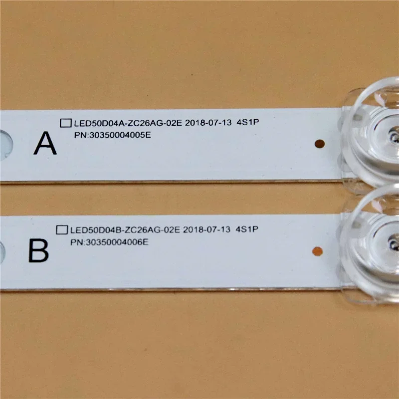 شرائط الإضاءة الخلفية LED لقضبان WESTINGHOUSE WR50UX4019 LED50D04A/B-ZC26AG-02E أشرطة صفيف لأشرطة JVC LT-49MAW598 LT-50MAW595