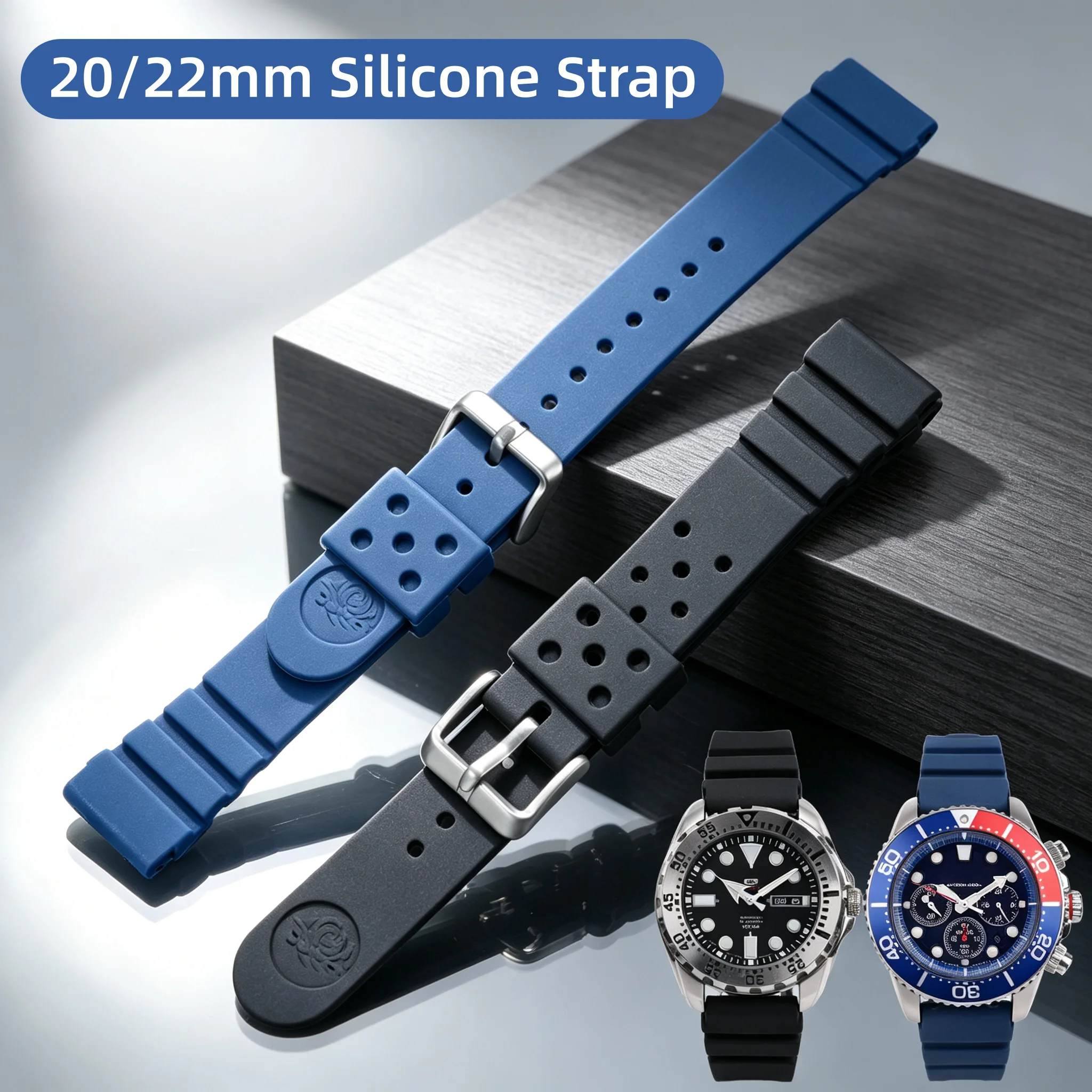 pulseira-de-borracha-de-silicone-20mm-22mm-para-homens-a-prova-d'Agua-para-relogios-omega-longines-seiko-e-water-ghost