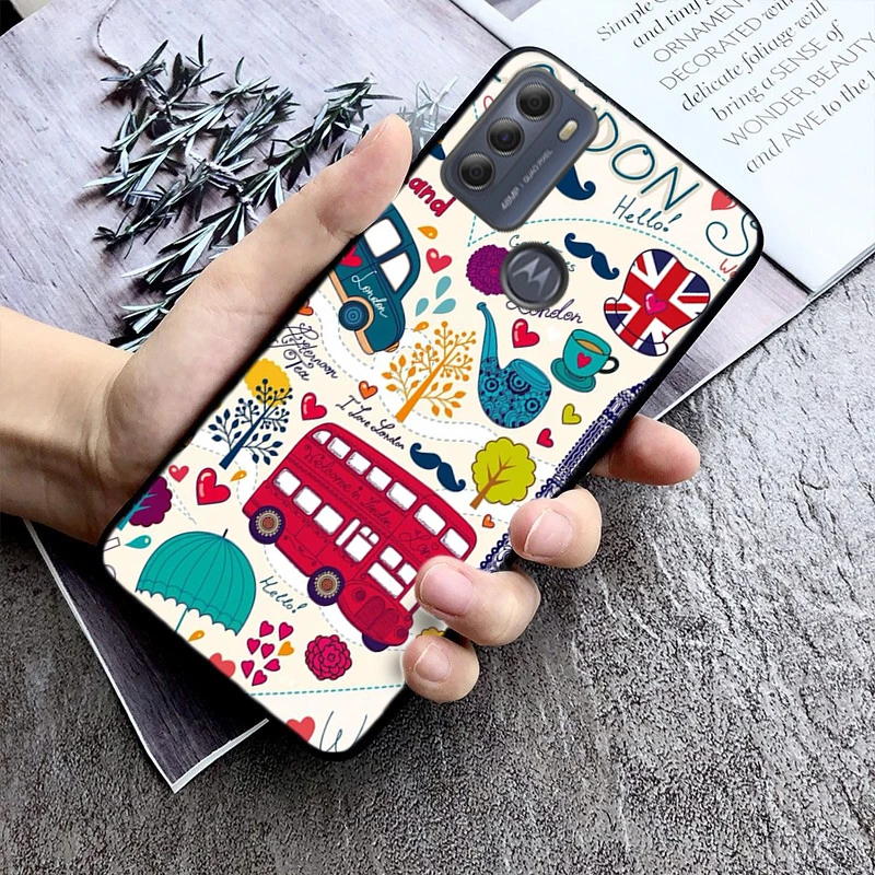 

London Bus Phone Box Big Ben Phone Case For Moto G84 G22 G32 G42 G52 G62 G53 G72 G60 G60S G100 G10 G20 G30 G13 G50 G 5G G Pure
