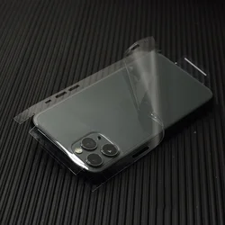 Transparent Hydrogel Film Wrap Skin Phone Sticker For iPhone 16 15 Pro Max 14 Plus 13 Pro Max 12 Mini Clear Protective Sticker