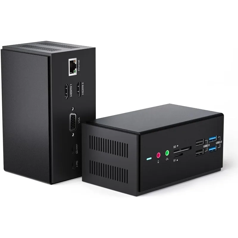 

Док-станция DisplayLink, док-станция USB C для ноутбука 14 в 1, тройные мониторы, универсальные для MacBook и Windows,