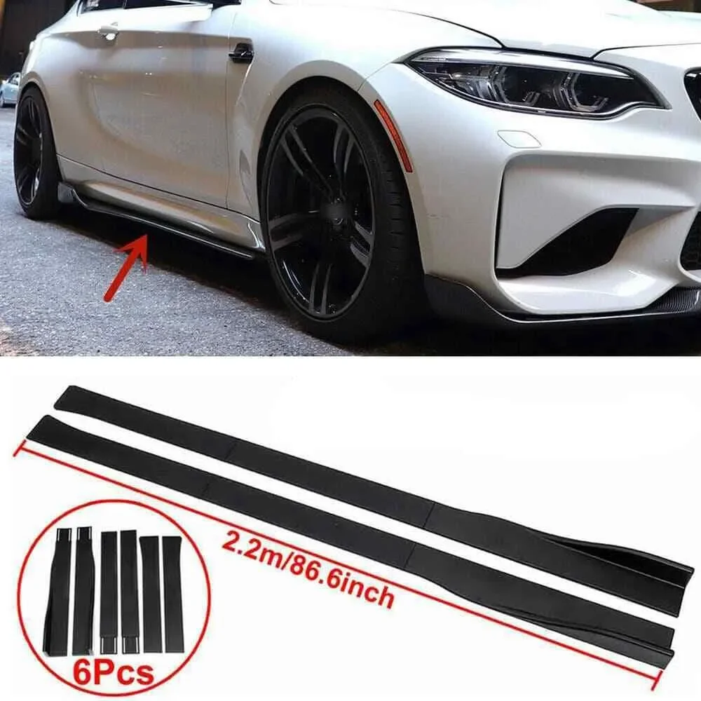 

2.2m/86.6" Side Skirt Extension Splitter Lip for Benz C180 C200 C230 C250 C300 United States