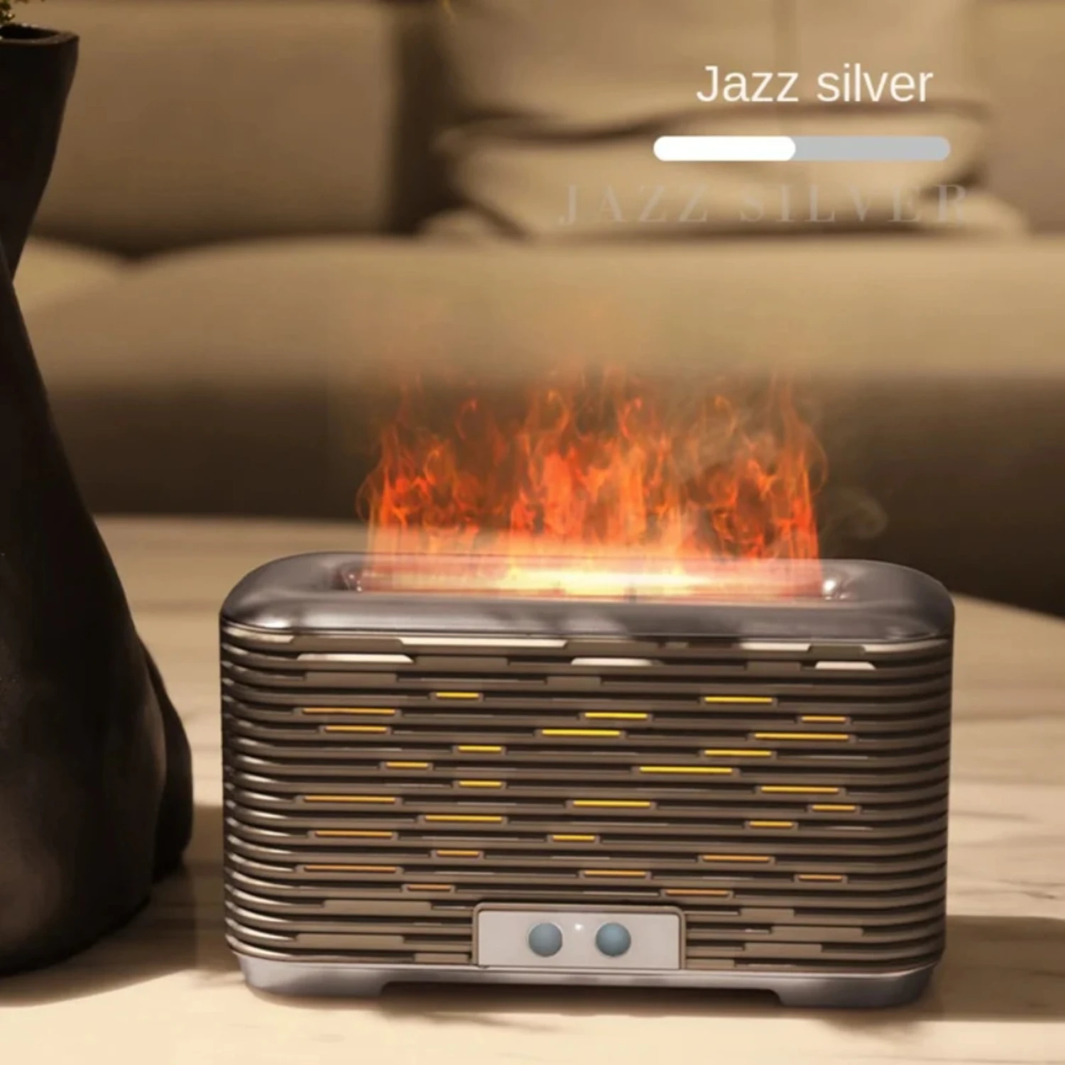

Flame Aromatherapy Humidifier Nano Large Capacity Fire Simulation Humidification Machine With Atmosphere Light