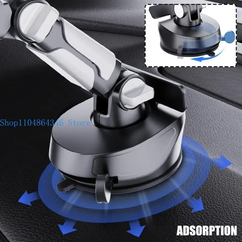 5asd Car Mount Holder with Builts in Phone Number Plate Adjustable for Smartphone Tablet Dashboard Windshield Suction Cup