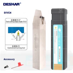 DESKAR 100% Original CNC Lathe White Tool Holder SVVBN/SVVCN1616/2020/2525 SVVBN SVVCN Turning Tool Holder For VBMT VCMT Inserts