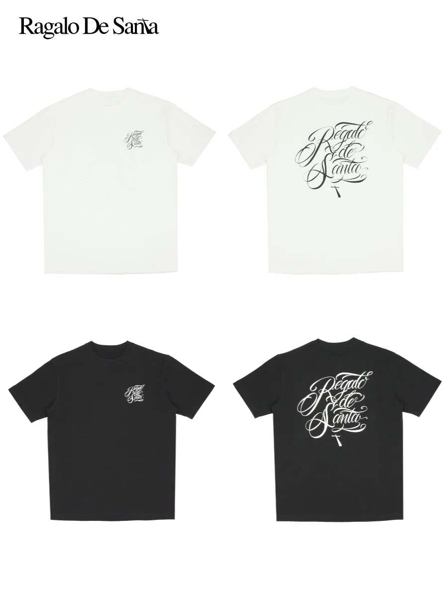 2025 جديد SIMOK X WUHAN Chicano سلسلة التعاون الساحل الغربي الأمريكي شيكانو الأزهار قصيرة الأكمام تي شيرت للرجال