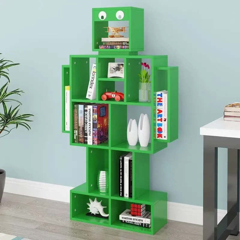 Wooden children's bookshelves, bookcases, magazine toy storage, decorative shelves