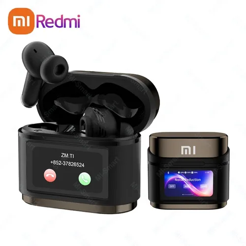 Imagen 2 del producto Auriculares inalámbricos Bluetooth originales Xiaomi BD2 ANC reducción de ruido ENC pantalla de visualización Digital con oreja de calidad de sonido diferente
