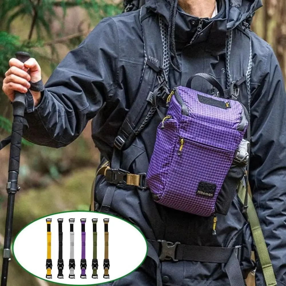 

18.5~49.5cm Outdoor Equipment Straps 6 Colors Binding Strap Wear-resistant Straps Quick Release Adjustable Backpacking Straps