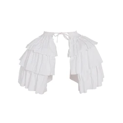 Baroque Bilateral Bustle Crinoline Rococo Pannier Underskirt Slip Bird Cage Hoop Skirt Petticoat for Victorian Ball Dress