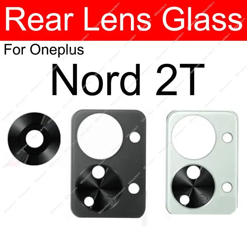 For OnePlus Nord 2T Nord 2 5G Rear Camera Lens Glass Replacement with Adhesive Sticker Parts