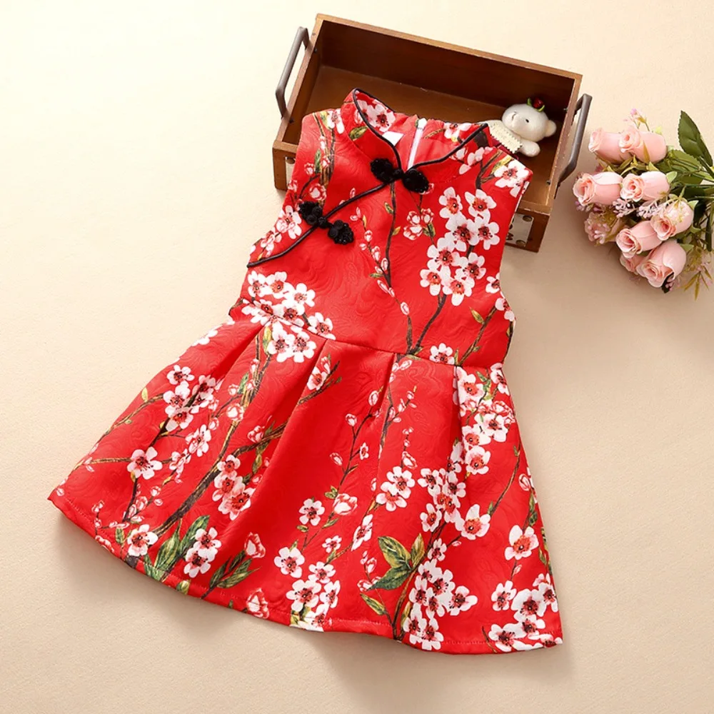 

Детское платье в китайском стиле: ханьфу, чонсам, ципао. Костюм для вечеринок, косплея, выступлений. Этнический стиль. Детская одежда.