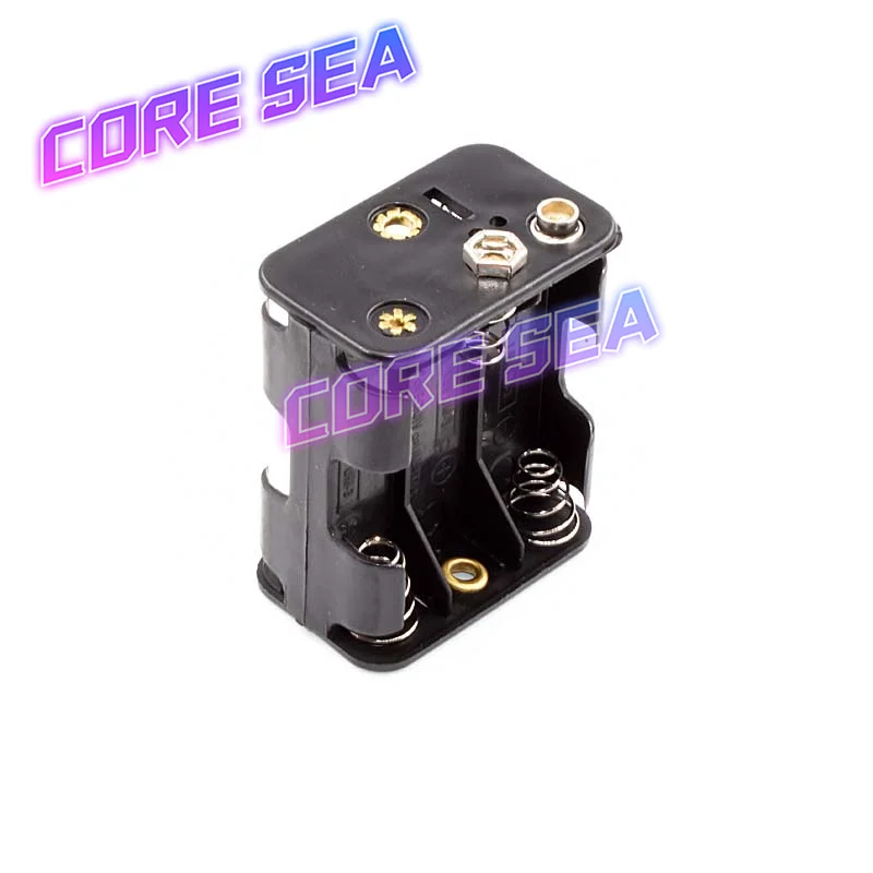 5 # battery box AA with buckle 2/3/4/6/8 series connection 3V6V12V double layer backrest strap battery 9V buckle