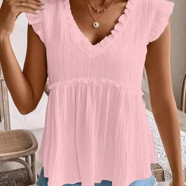 純色テクスチャ irt メンズ レディース 花柄 クロスボーダー 新作 スリーブレス カラーインナーウェア PUレザー