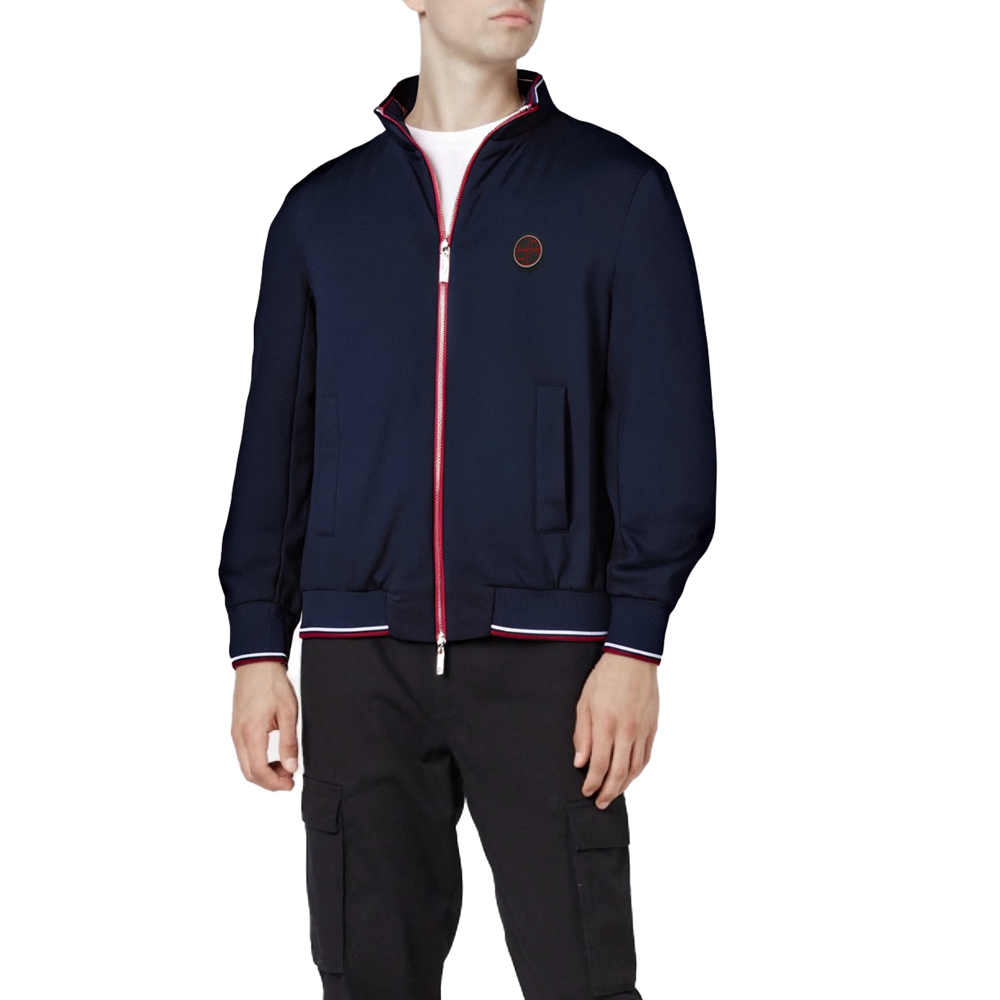 Men's Jacket Spring and Autumn New Style Casual Splicing Design Pocket Zipper Men's Coat