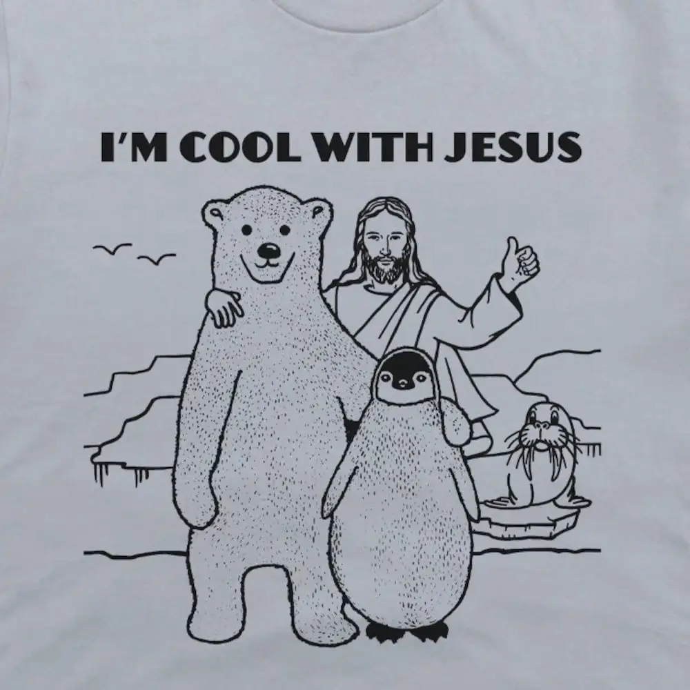 

Jesus T Shirt I'M Cool With Funny Christian For Ladies Retro Faith Based Trendy Bible Verse