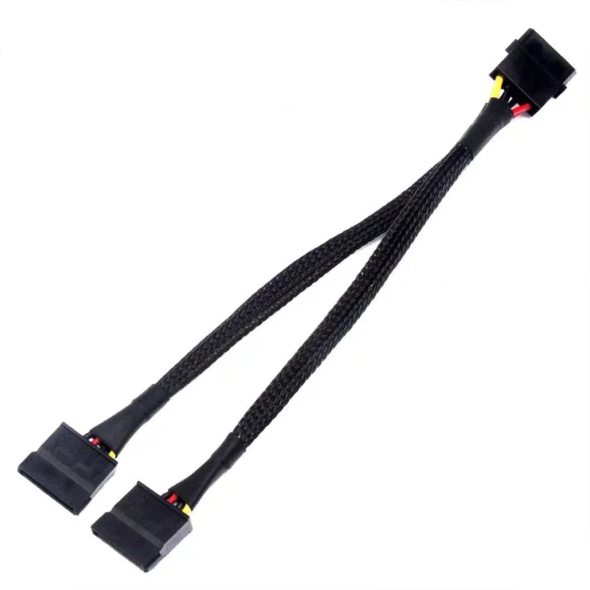 1PCS 20cm IDE Hard Drive Optical Drive Interface Cable Big 4 Pin 1 In 2 2 Way 4Pin PSU Power Splitter Cable LP4 Molex 1to2