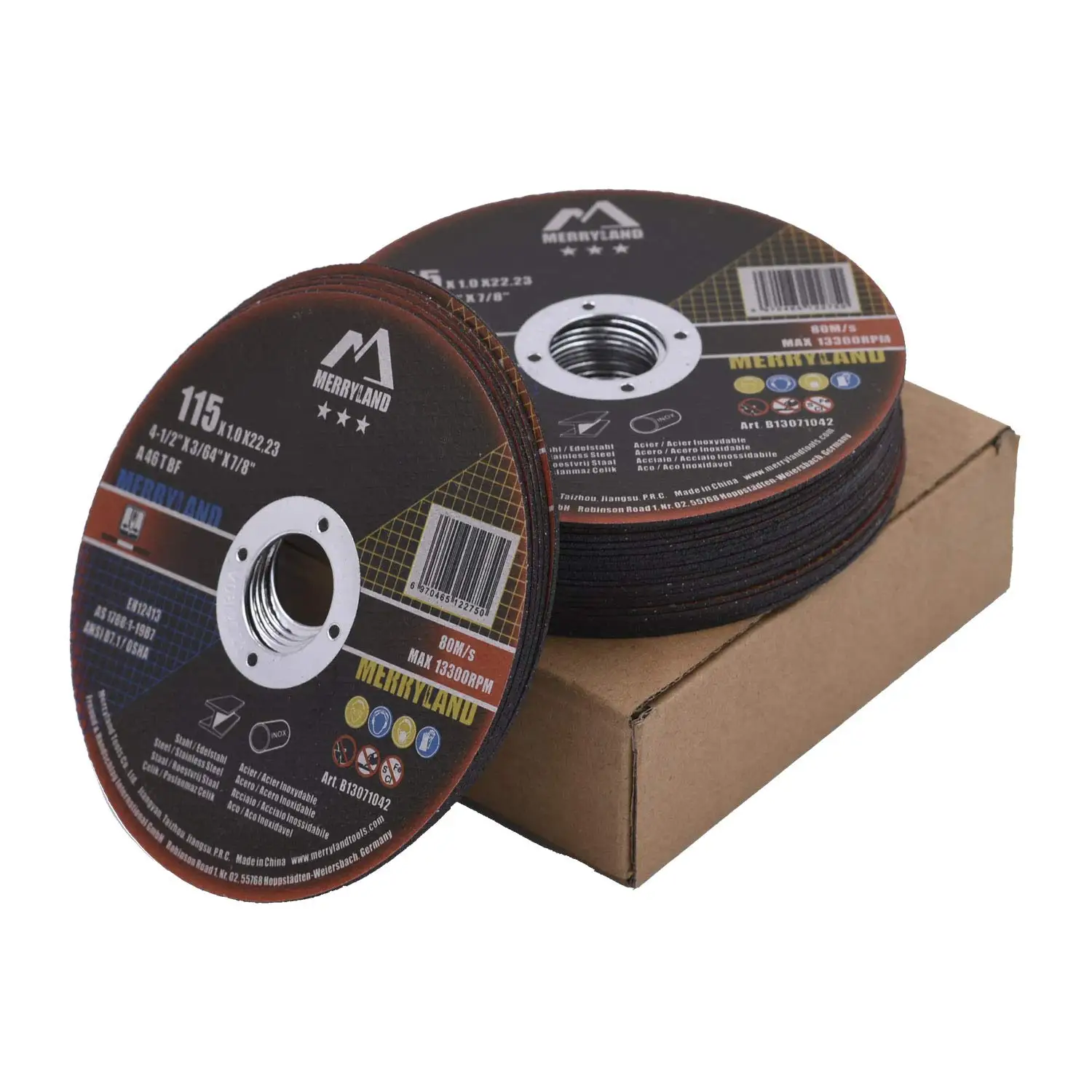 

Ultra Thin Cutting Wheel 4.5" x 0.045" x 7/8" for Angle Grinder, 25 Pack Metal Stainless Steel Cut Off Discs
