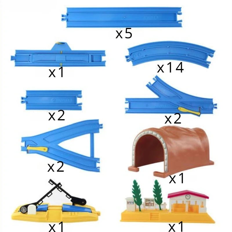 Takara Tomi Tomica Plarail Accessory-เริ่มชุดพื้นฐานรถไฟ (ไม่รวมรถไฟ) โมเดลรถไฟรถไฟของเล่นสำหรับเด็ก