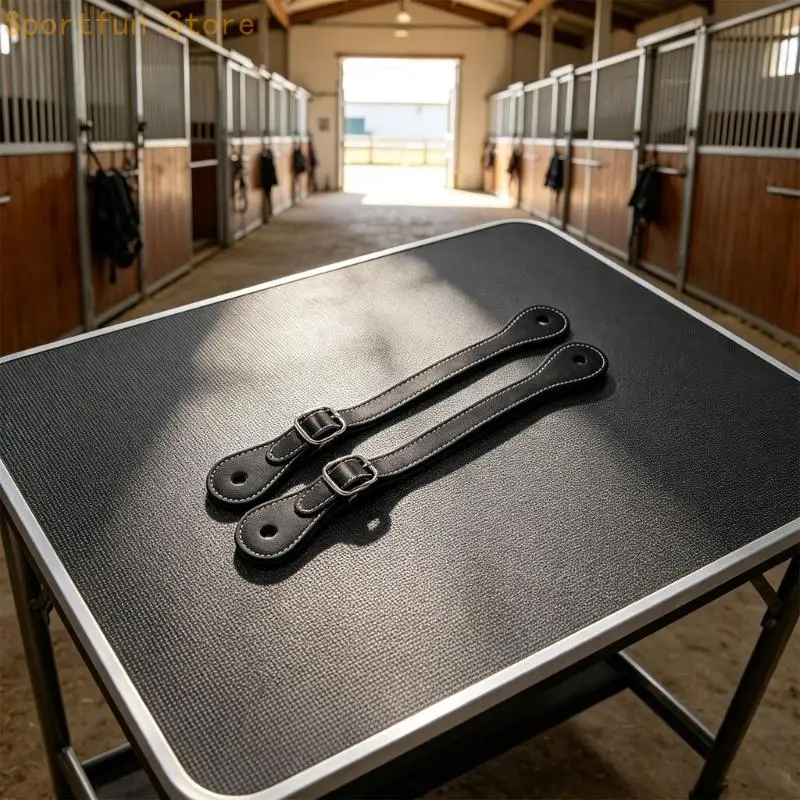 Equestrians Spur Straps with Adjustable for Positioning Heel Aids on Footwear X7JD