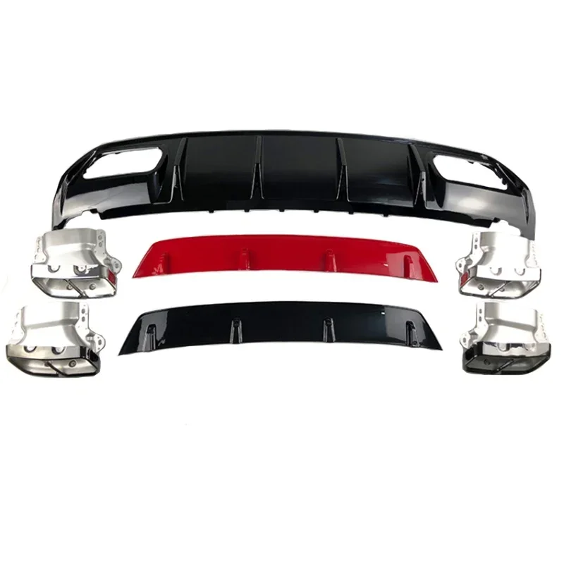 

High quality bumper fit for Benz W176 2013-2018 body kit Hatchback 4 Door A45 AMG A180 A200 Rear Diffuser Lip Spoiler
