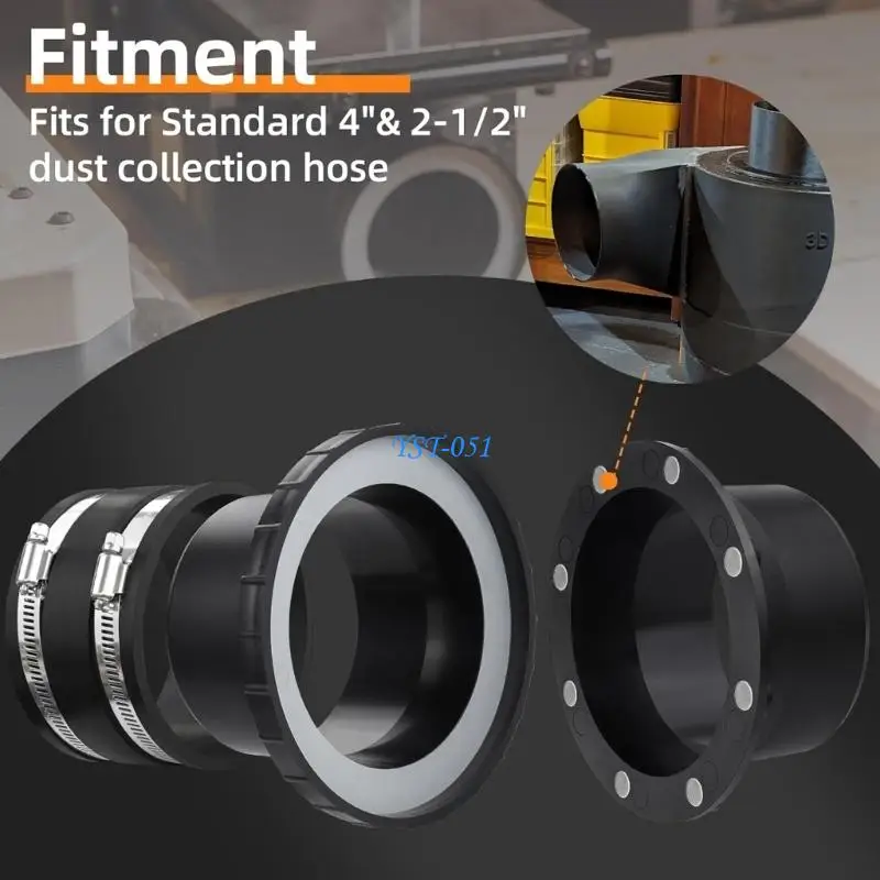 E15A Strong Dust Collector Part package Of 15PCS Functions With Various Woodshop Devices