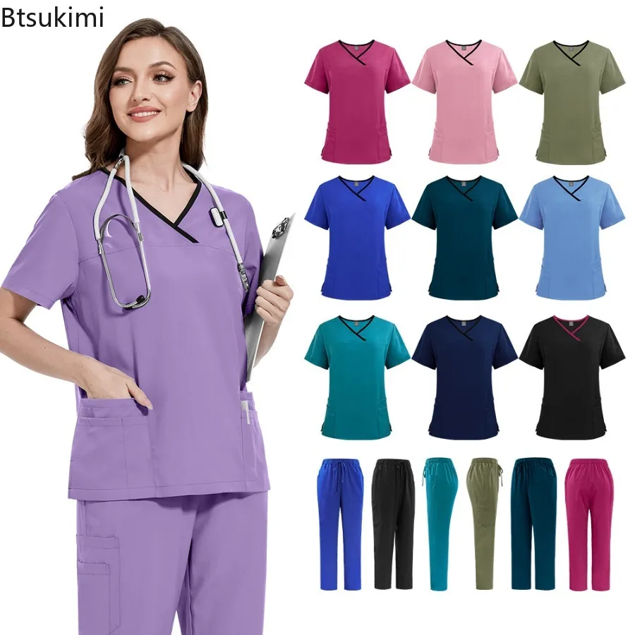 uniforme-cirurgico-feminino-de-alta-qualidade-para-hospital-clinica-salao-de-beleza-e-spa-conjuntos-de-blusas-e-calcas-para-enfermagem