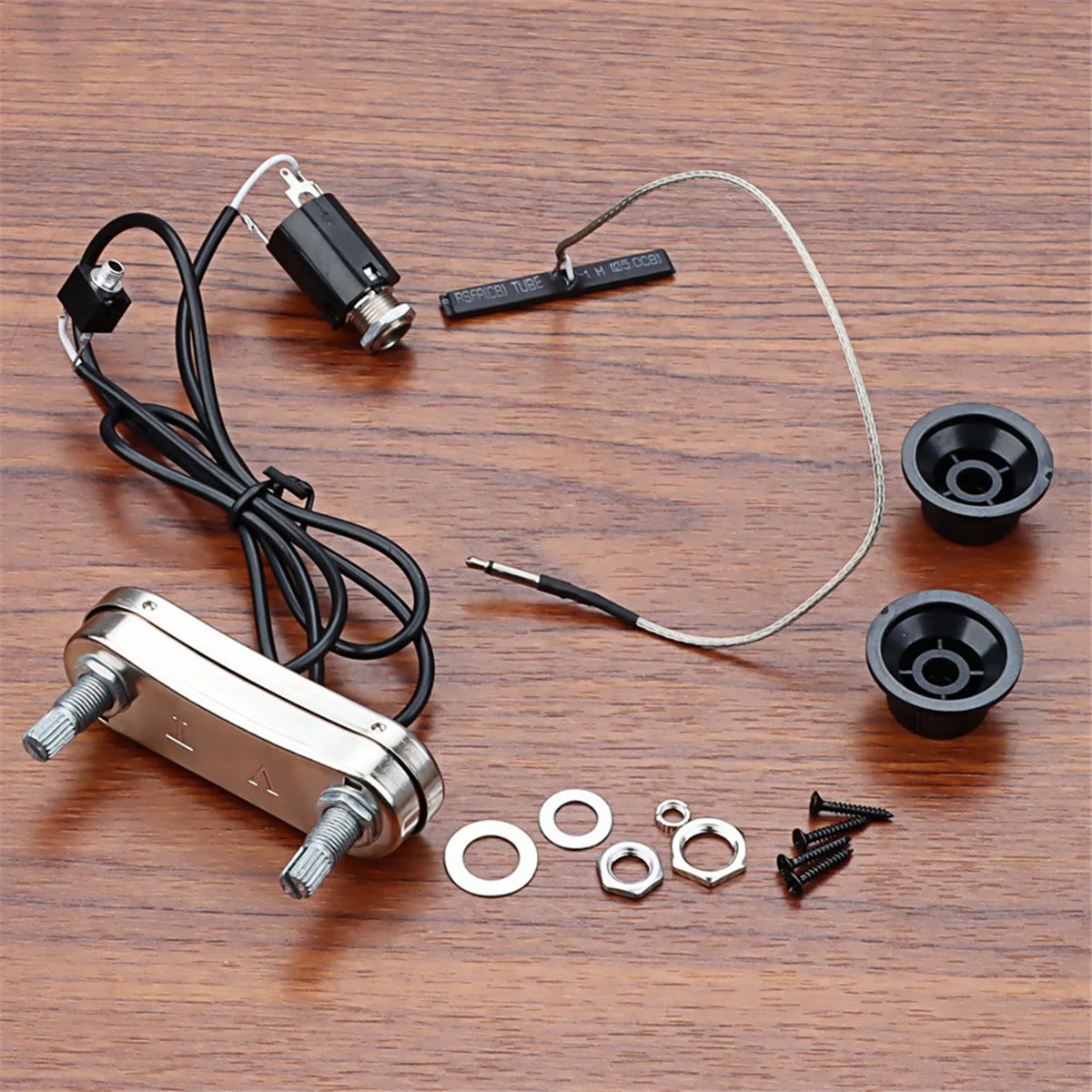 

Violin Pickup Piezo Transducer Bridge Set with Tone Volume Knob for Violin