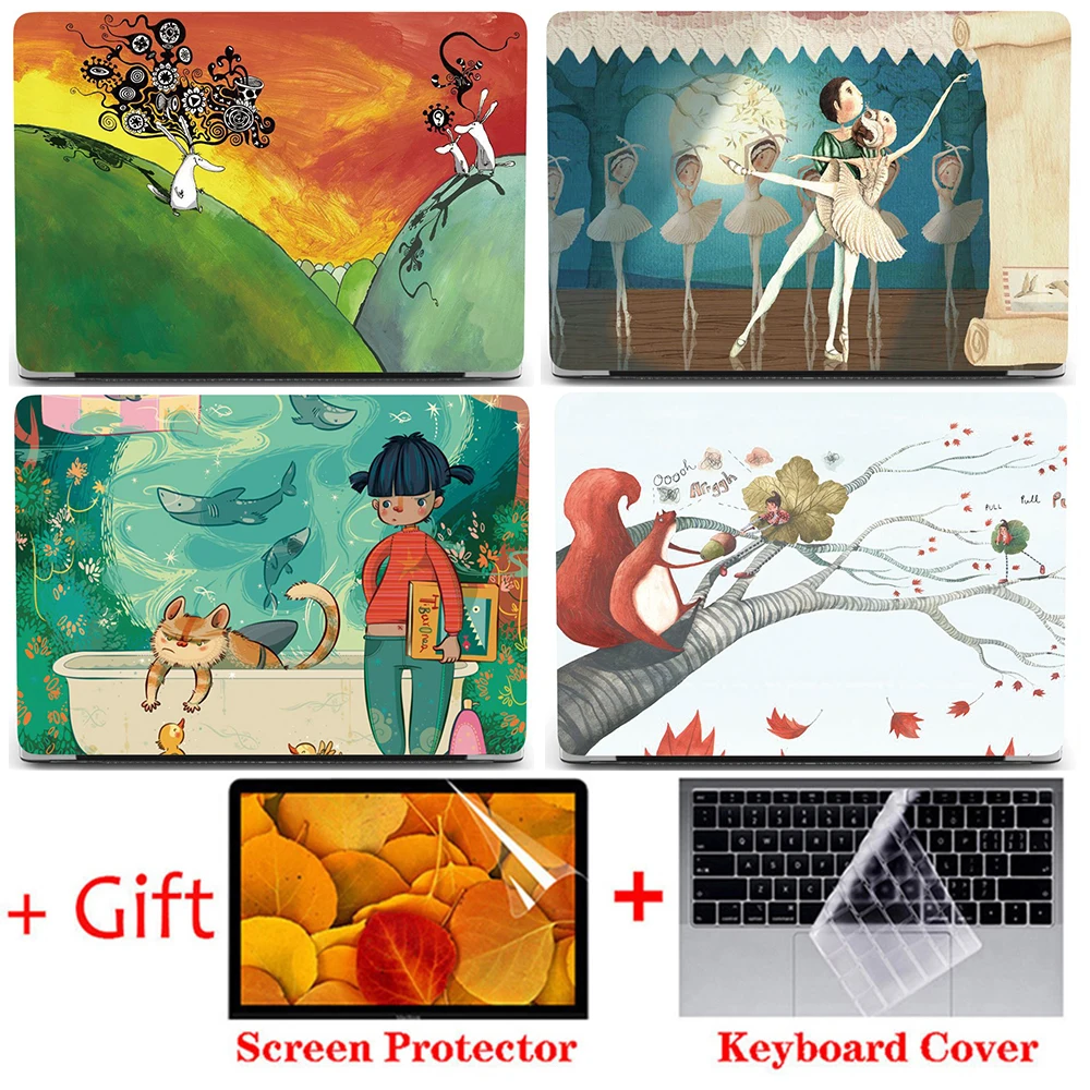 

Laptop Case for MacBook Air M4 Case 13 15 inch A3240 A2681 A3241 A3114 A2337 Funda for Pro 14 16 M4 M3 M2 M1 A3186 A2338 Case