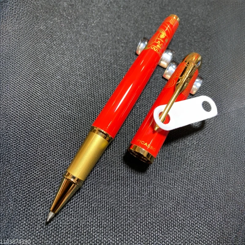 

Pimio 666 Red Great Wall luxury Rollerball Pen F 0.5mm fountain pen Fine Nib Financial School Ink Pen Office Supplies Stationery