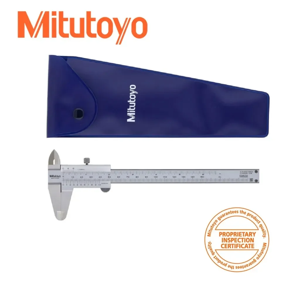 

Mitutoyo 530-104 Vernier Caliper, Metric/Inch 0-150mm/0-6", 40mm Jaw Depth, Inside, Outside, Depth Measurements