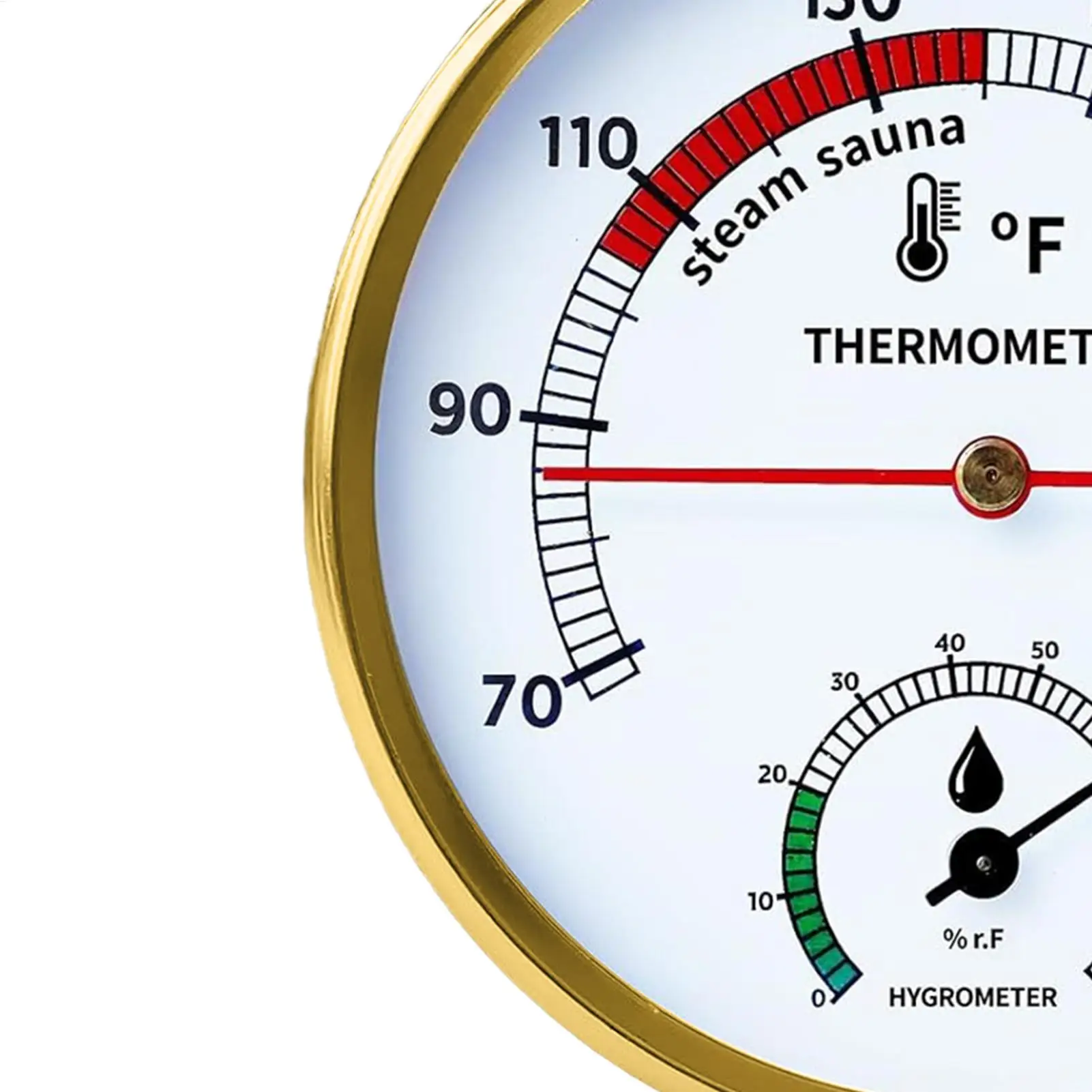 Precise Sauna Temperature & Humidity Gauge Heat-Resistant Easy Read Hygrometer Steam Room Use  for Home Spa, Family Adults