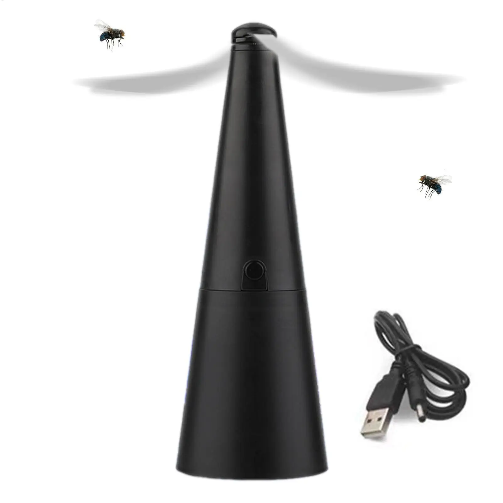 

rtable Automatic Mosquito Repellent Fan Fly Swatter Fan Food Rotating Fan USB Powered Table Fans for Home Outdoor Picnic
