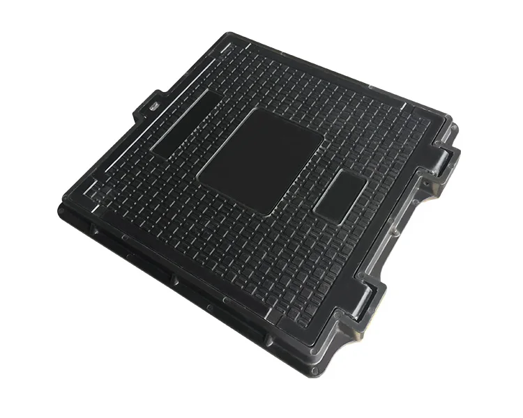 Resin Vacuum Chamber Locking System  Theft Manhole Cover Smc Plastic Manhole Cover En124 B125