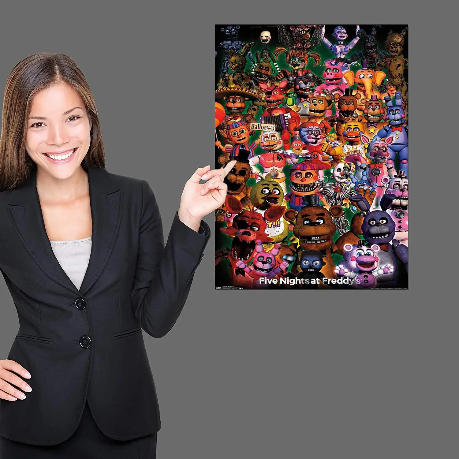 FNAF-Ultimate Group game Poster Canvas Art Poster and Wall Art Picture Print Modern Family bedroom Decor Posters