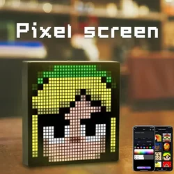 LED-Pixel-Anzeige Nachtlicht Smart App-Steuerung programmier baren Bildschirm DIY Text Animation Foto rahmen Nachtlicht Geschenk Wohnkultur