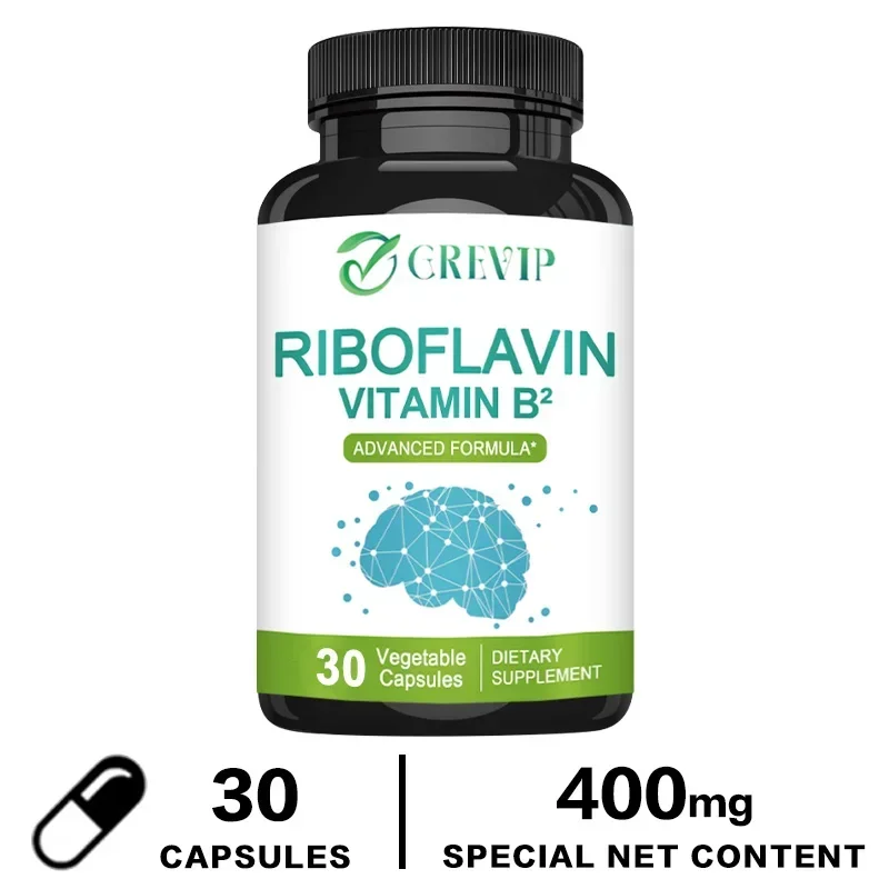 Vitamin B2( Riboflavin) 400mg - Energy, Skin and Cell Health, Nervous System Support